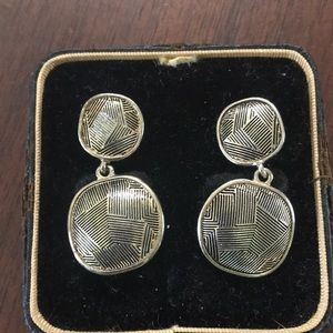 Gold colored earrings